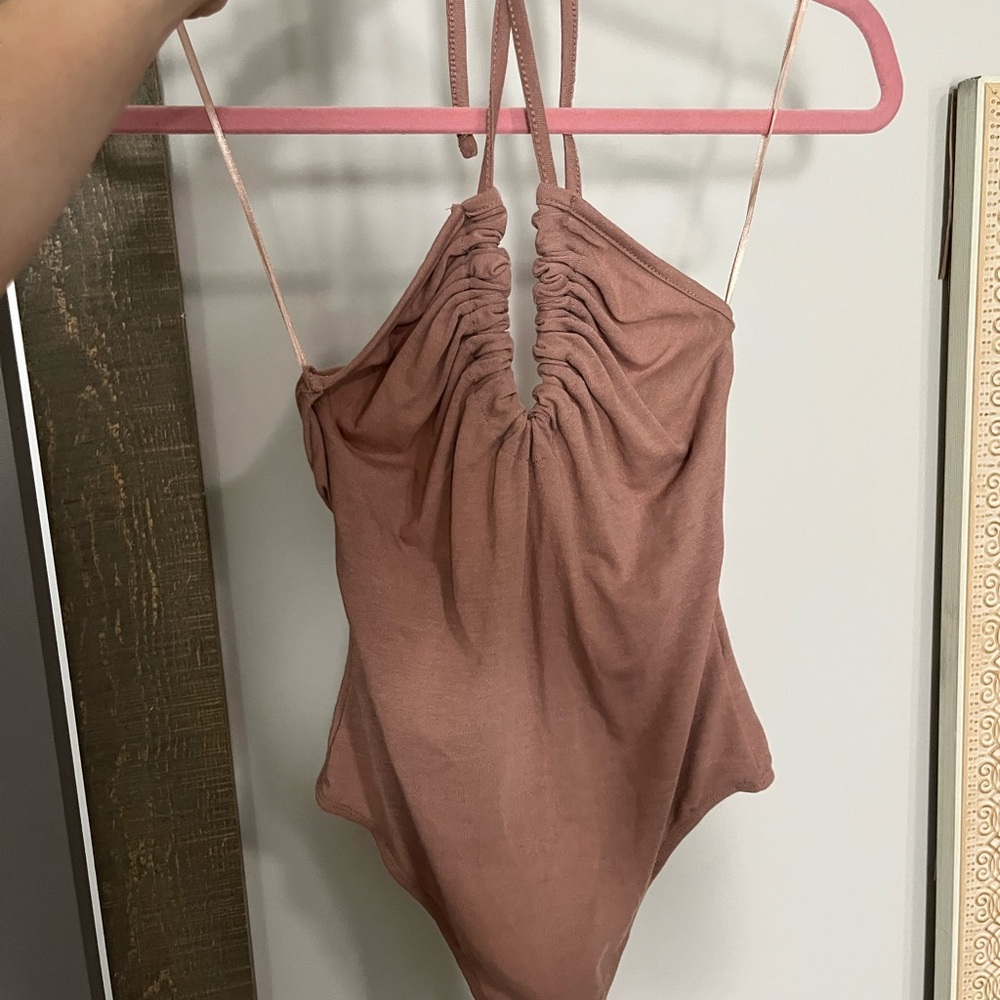 Brown bodysuit